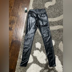 NWT target brand leggings (leather look) juniors size xxs.or kids 10-12